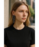 Natasha Pavé Crystal Drop Earrings - $374.75 MXN