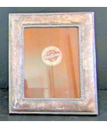 Italian 925 Sterling Silver Smooth Beaded Gadrooned Photo Frame - $416.93 CAD