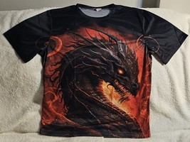 Dragon Flame Flames Fire Fantasy Mythical Serpent T-SHIRT - £11.56 GBP+