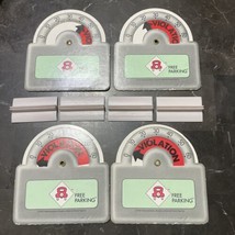 Game Parts Piece Free Parking 1988 Parker Brothers Replacement Meters with Bases - $3.99