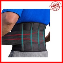 Comfortable Lower Back Support Brace for Pain Relief - Ideal for Heavy L... - $37.82