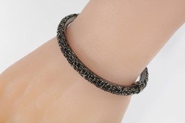 Milor Argent Sterling Oxydé Byzantin Bracelet 20.3g - $3,753.82 MXN