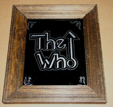 The Who Vintage Logo Framed In Wood - $214.99