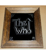 The Who Vintage Logo Framed In Wood - $214.99