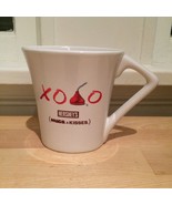 Hersheys Hugs And Kisses Oval Coffee Mug XOXO Tea Hot Chocolate Candy White - £9.49 GBP