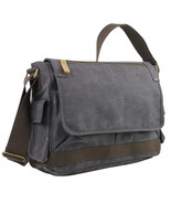 Vagarant Traveler 15 in. Casual Style Canvas Laptop Messenger Bag C31.GRY - $918.54 MXN