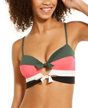 BECCA Womens Circuit Colorblock Crop Bikini Top Medium - £63.12 GBP