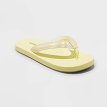 Girls&#39; Ava Slip-On Thong Sandals - Cat &amp; Jack Yellow S - £9.11 GBP