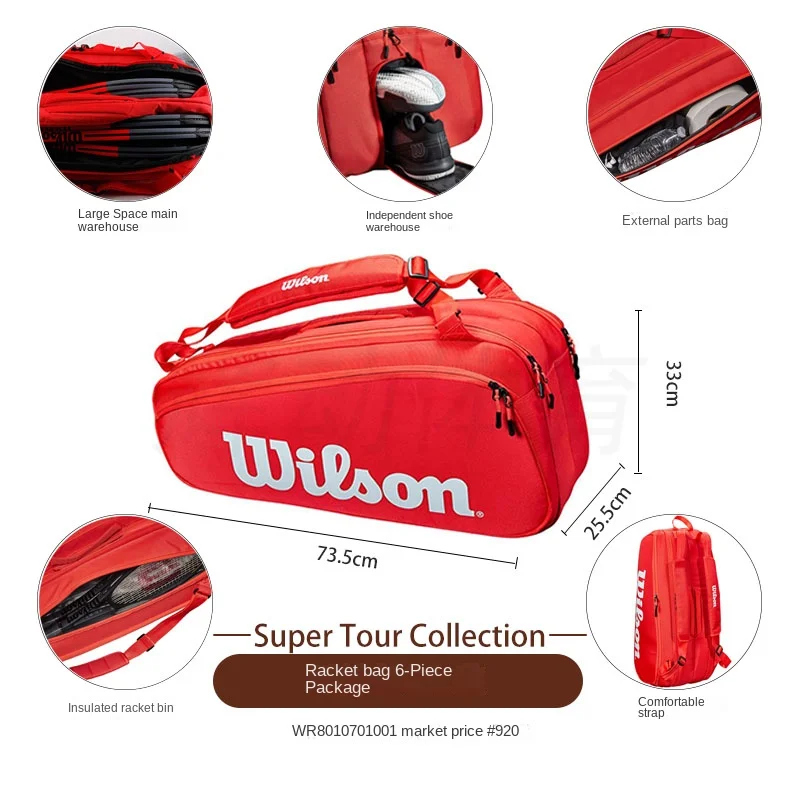 2022 tennis  accessories men women Tennis badminton  bag tennis backpack for 6-1 - £379.46 GBP