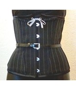 PINSTRIPE Underbust Style Corset/Professional/Steampunk/Cosplay/Anime/Co... - $139.00