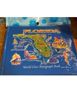 Florida Souvenir Autograph Book Alligator Dolphin Palm Tree Beach Map Fl... - £3.94 GBP