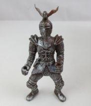 Vintage Knight In Armor And Owl Crest Helmet 4&quot; Action Figure - £9.13 GBP