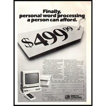 1986 Smith Corona Personal Word Processor Computer Vintage Print Ad Wall... - $10.97