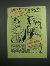 1948 Kia-Ora Fruit Drink Ad - Her first party frock - £14.72 GBP