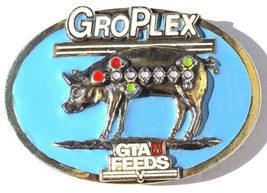 Great American Buckle Co. GTA Feeds, GroPlex Pig, Hog Limited Edition Bu... - $9.24