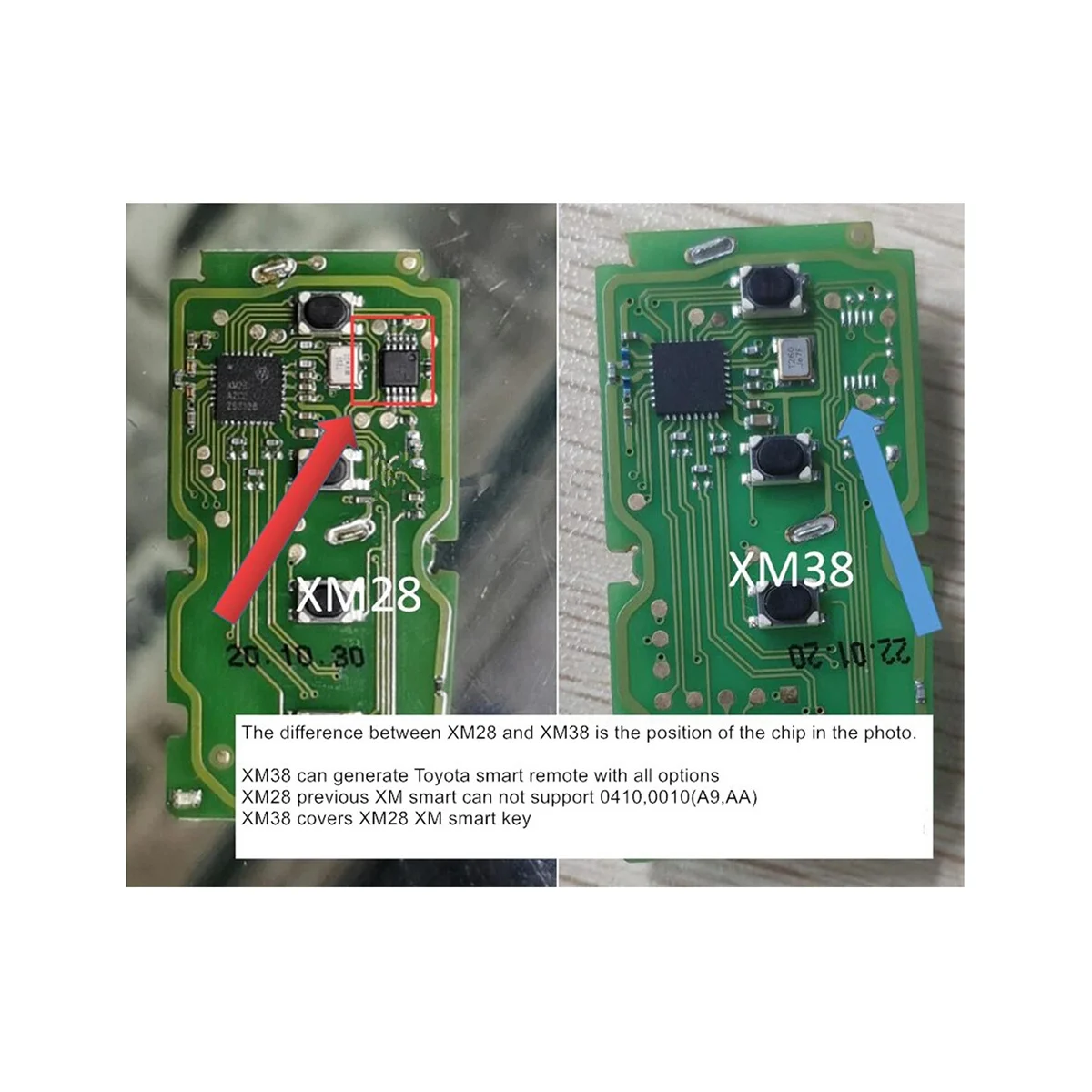 5PCS XSTO01EN Universal TOY.T Car Smart Key for  XM38 Supports 4D 8A 4A ... - $520.41