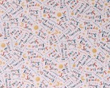 Cotton Wish and Wonder Worlds Text Sayings Fabric Print by the Yard D778.88 - $12.95