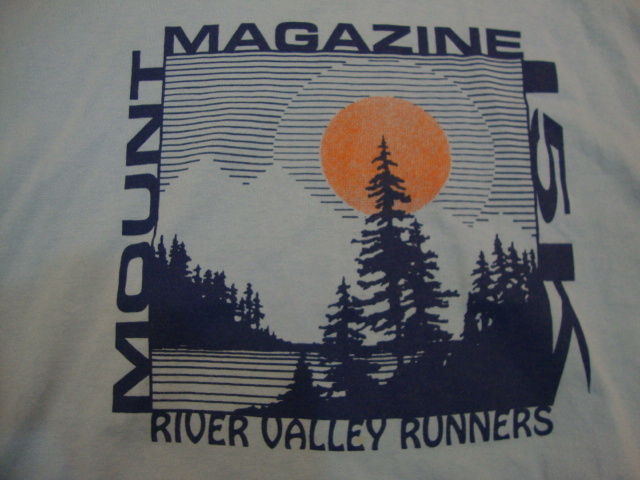Vintage Mount Magazine 15K River Valley Runners '95 Blue T Shirt Men's Size M - £14.24 GBP