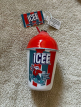 New Ruz Red Icee Drink Iced Decoupage Christmas Ornament Nwt - $17.99