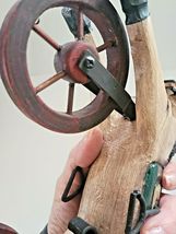 ANTIQUE VINTAGE HAND-CARVED WOODEN HORSE TRICYCLE image 7