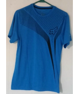 Fox racing t-shirt size S men blue short sleeve - $9.85