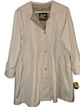 London Fog Women Khaki Size 10 Regular Trench Coat Detach Wool Liner Buttons - £22.05 GBP