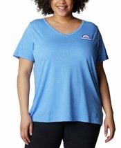 Columbia Womens Plus Size Bluebird Day Relaxed V-Neck Top,2X - £28.97 GBP
