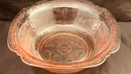 Madrid Pink Round Serving Bowl 9-1/2" by Federal Glass FIRM - $37.00