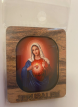 Sacred Heart of Jesus Wood Magnet, New from Jerusalem - €4,29 EUR