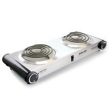 Better Chef Stainless Steel Dual Electric Burner Countertop Range - £46.77 GBP