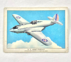 Airplane Wings Historic US Army Pursuit Plane Card Tobacco Cigarette  Vi... - £8.23 GBP