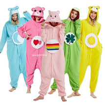 Adult Anime Bear Kigurumi Pajamas Animal Onesis Halloween Cosplay Costumes - £20.90 GBP