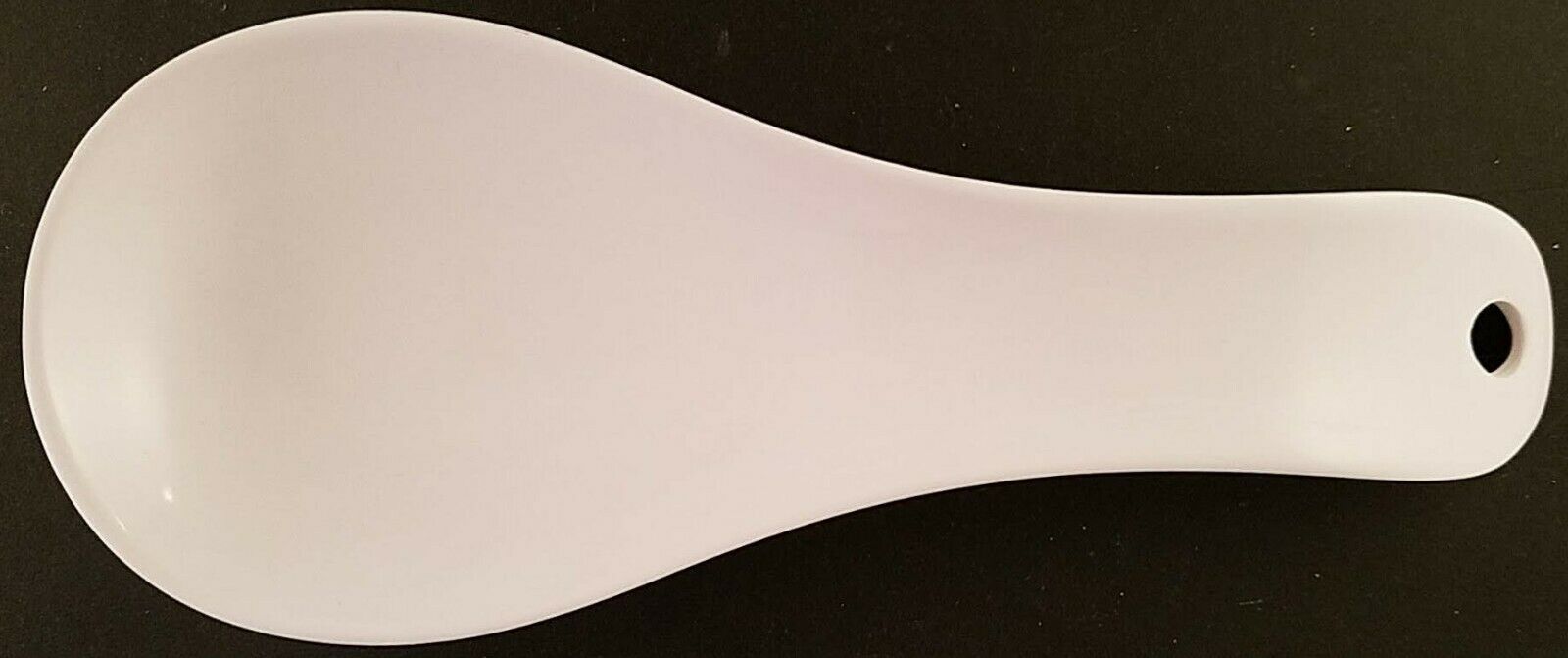 Spoon Rests Medium 9.3&quot; x 3.6&quot; White Melamine, 1 Rest Spoon/Pack - $2.96