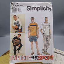 UNCUT Vintage Sewing PATTERN Simplicity 9326, 2 Hr Sport 1994 Mens Activewear - £14.85 GBP