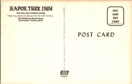 Vintage Postcard Kapok Tree Inn, The Gallery Dining Room, Clearwater, Florida - £4.56 GBP