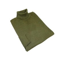 Men PRINCELY Italian Wool Blend Turtle Neck Pullover Slim 84001-80 Olive 265 image 4