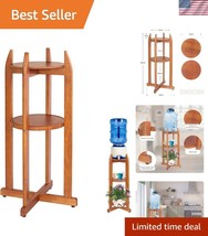 Versatile 32.8&quot; Ergonomic Water Jug Stand with 2 Round Shelves - 170 lb ... - $83.99