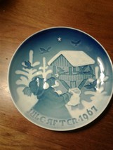 Bing &amp; Grondahl Jule Aften Christmas Plate 1967 B &amp; G Copenhagen Denmark - £16.05 GBP