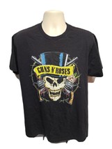 Bravado Guns N Roses Skull with Hat Adult Large Black TShirt - £15.86 GBP