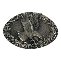 Vintage Flying Eagle Belt Buckle Pewter Metal USA Western PATRIOTIC Ege ... - £12.89 GBP