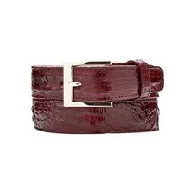 Men's Belvedere Belt Genuine Caiman Crocodile up to Size 44 Burgundy # 1999 image 2