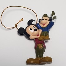 1992 Disney Ornament Mickey & Morty Mouse Mickey's Christmas Carol by Avon - $9.89
