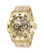 Invicta Men's 0073 Pro Diver Collection Chronograph 18k Gold-Plated Watch - €75,73 EUR