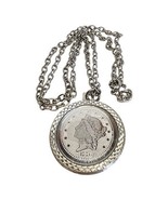 Vintage Replica 1776 Silvertone Twenty Dollar Coin Chain Necklace - $13.82 CAD