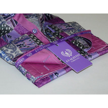 Men Shirt JValintin Turkey-Usa 100% Egyptian Cotton Axxess Style 1206-4 Purple image 8