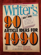 WRITERs DIGEST Magazine December 1989 Article Ideas David Brill Louis E Catron - £11.32 GBP