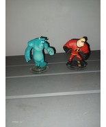 Disney Infinity Figures Characters Lot of 2 Mr Incredible and sully pixar. - $91.86 MXN