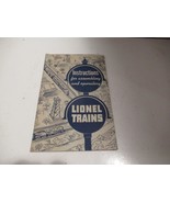 LIONEL TRAINS- EARLY POST-WAR 1951 INSTRUCTION BOOKLET - EXC.- SR160 - $6.56 CAD