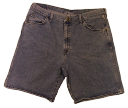 Wrangler Men&#39;s Jean Shorts Relaxed Fit Faded Blue Denim Size 38 Cotton - £18.83 GBP