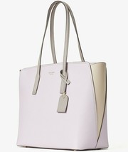 NWB Kate Spade Margaux Lilac Moonlight Leather Large Tote PXRUA226 $298 Gift Bag - £113.94 GBP